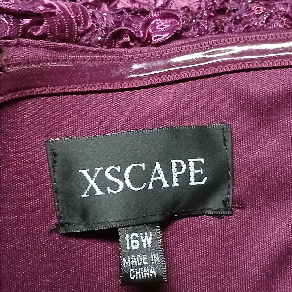 Xscape Formal Evening Gown Sz 16W Mother of Bride Wedding Cocktail Party Dress - Picture 11 of 15